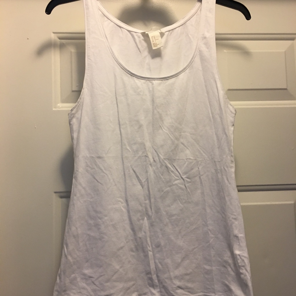 H&M Basic White Tank Top